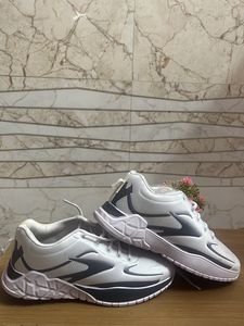 Ziplite Sports Shoes White And Gray Air Comfortable Shoes Size 7