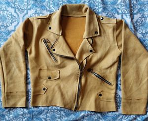 Mustard Colour Velvet Jacket For Womens