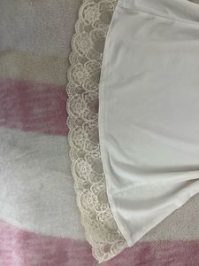 White Lace Coquette Top 🦢