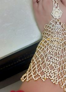 Rhinestone Hand Bracelet