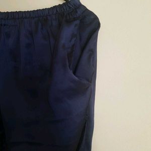 Navy Blue SATIN