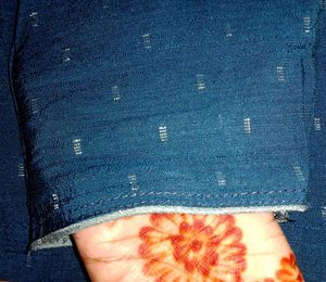 Teal Embroidered Kurti