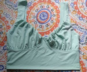 Cute Green Crop Top