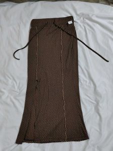 Checkered Midi Skirt