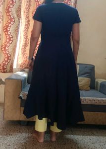 Attractive Blue Kurti With Embroidery