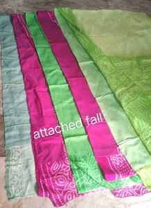 5 BRAND NEW Bandhani silk saree set &amp; ready fall