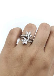 Floral Design 925 Silver Ring