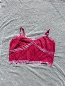 Pinterest Coqquette Pink Crop Top