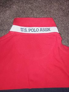 U.S. Polo Assn. Red Striped TShirt