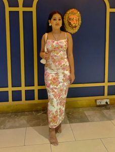Floral Satin Slip Dress