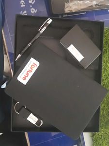 Elegant Black dairy + wallet+Keychain and pen