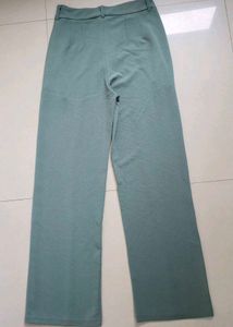 Mint Green Wide Leg Trousers