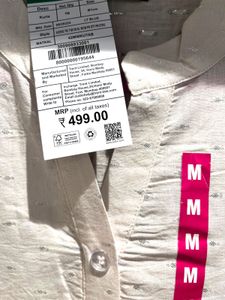 Ivory Silver Dots Printed Kurti