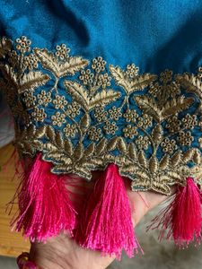 Embroidery Tesseled Saree