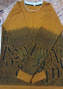 Full Hand T-shirt In Yellow Color