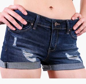 Distressed Denim Shorts