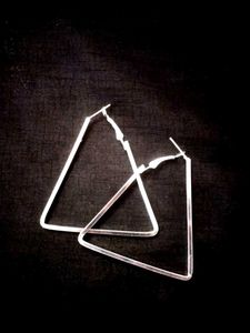 Triangle Silver Earrings