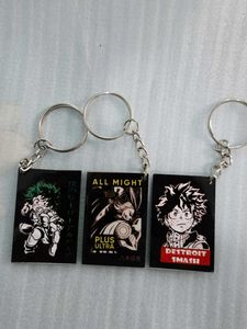 "My Hero Academia" Keychains 3 Pcs