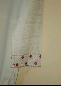 White Embroidered Kurta Set