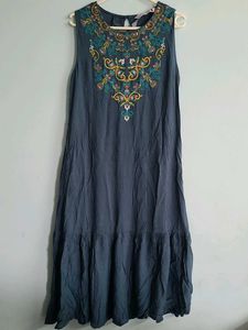 Embroidered Casual Dress