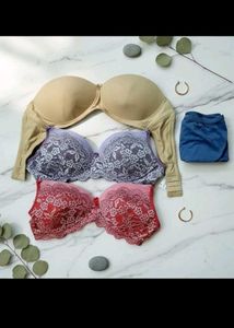3 Bras+ Jockey Underwear Free