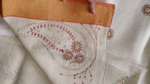 Off White Saree.