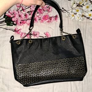 Imported Black & Gold Tote Bag 🇬🇧