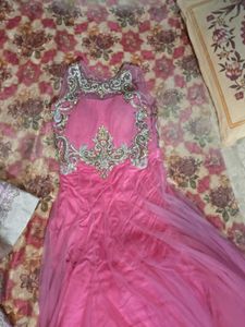 Elegant Pink Ethnic Gown