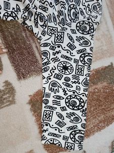 White Black Designer Top