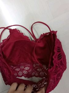 Red Lace Bralette