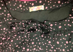 Polka Dot Sheer Top