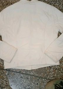 Vintage White Moto Jacket