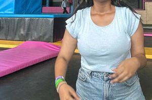 Blue Styled Back Top