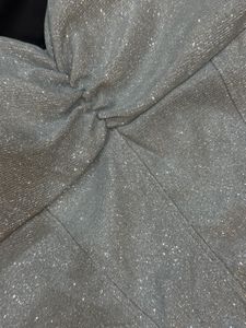 Silver corset top