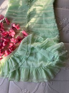 Cute mint green ruched dress