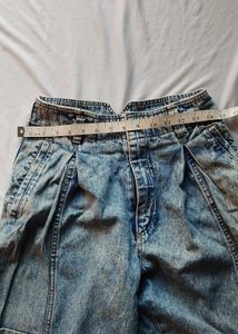 Vintage Acid Wash Cargo Jeans