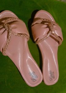 Peach Colour Flats Party Wear ♥️