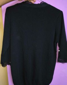 Elegant Black Knit Top