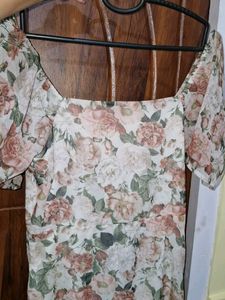 Floral Print Mini Dress