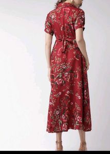 Red Floral Maxi Dress