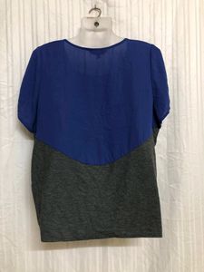 Keraia Grey &amp; Purple Top
