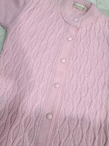 Pink Knit Cardigan