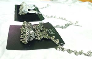 Shreeji Silver Jhumka Earrings