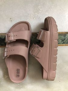 Rose Pink Zudio Slip On Sandals