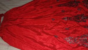 Deep Red Beautiful 😍 embroidery Lahnga Choli