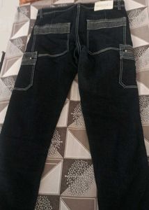 Dark Blue Cargo Jeans