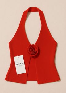 Urbanic - Red Rose Halter Top ❤️‍🔥– Elegant, Chic