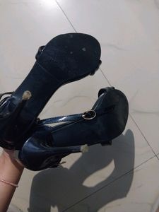 Pencil Black Heels Size 35