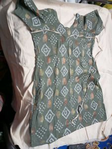 Bandhani Print Cotton Kurti