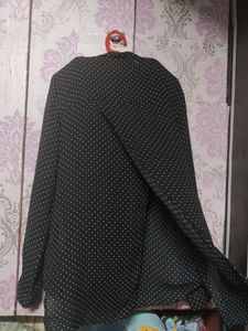 Black And White Polka Dotted Shirt